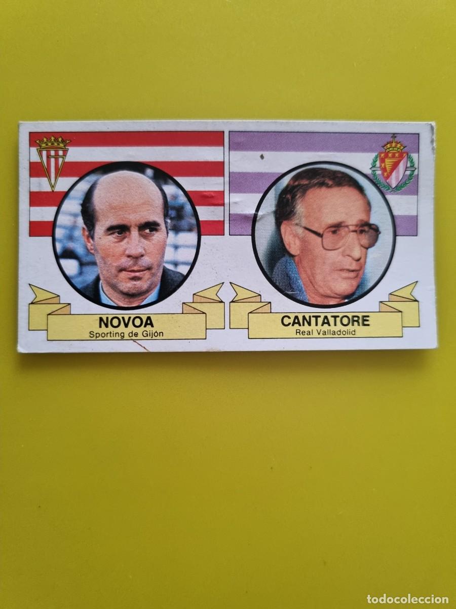 Cromos de f&uacute;tbol: CROMO DE FUTBOL LIGA ESTE 85 86 1985 1986 ENTRENADORES NOVOA - CANTATORE DESPEGADO AR926