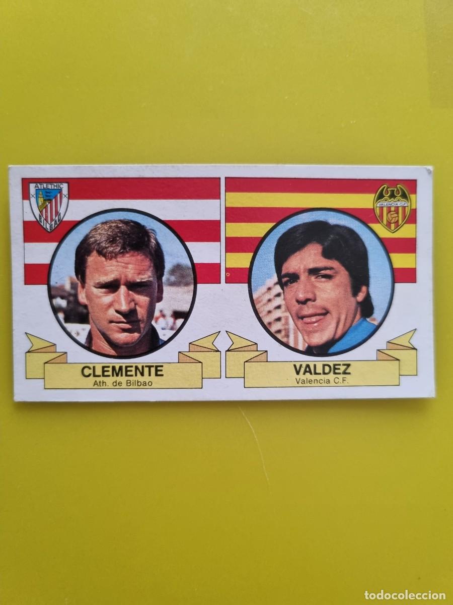 Cromos de f&uacute;tbol: CROMO DE FUTBOL LIGA ESTE 85 86 1985 1986 ENTRENADORES CLEMENTE - VALDEZ DESPEGADO AR926