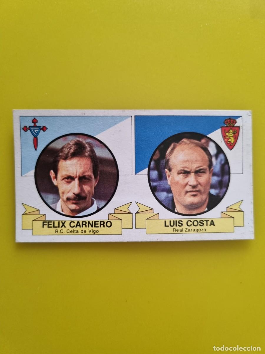 Cromos de f&uacute;tbol: CROMO DE FUTBOL LIGA ESTE 85 86 1985 1986 ENTRENADORES FELIX CARNERO - LUIS COSTA DESPEGADO AR926