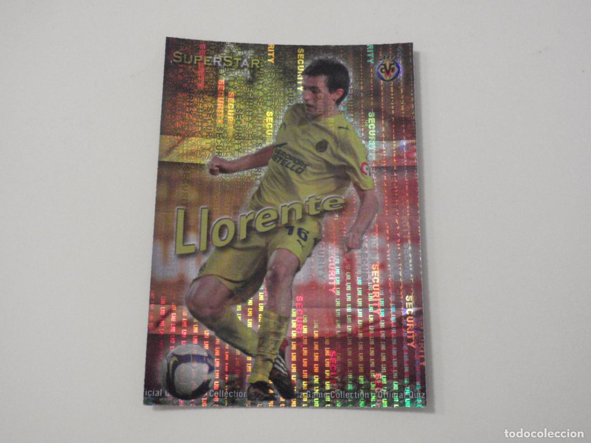 Cromos de f&uacute;tbol: 135 LLORENTE SUPERSTAR Amarillo con Security LAS FICHAS DE LA LIGA FUTBOL 2009 2010 MUNDICROMO 09 10