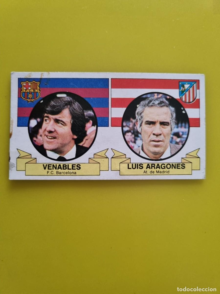 Cromos de f&uacute;tbol: CROMO DE FUTBOL LIGA ESTE 85 86 1985 1986 ENTRENADORES VENABLES - LUIS ARAGONES DESPEGADO AR926