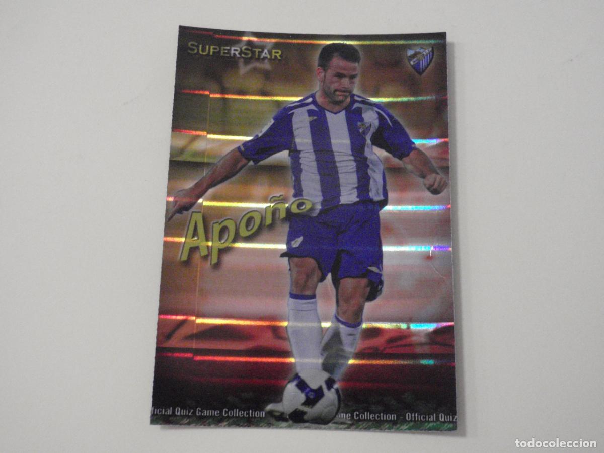 Cromos de f&uacute;tbol: 214 APO&Ntilde;O SUPERSTAR Brillo horizontal. LAS FICHAS DE LA LIGA FUTBOL 2009 2010 MUNDICROMO 09 10