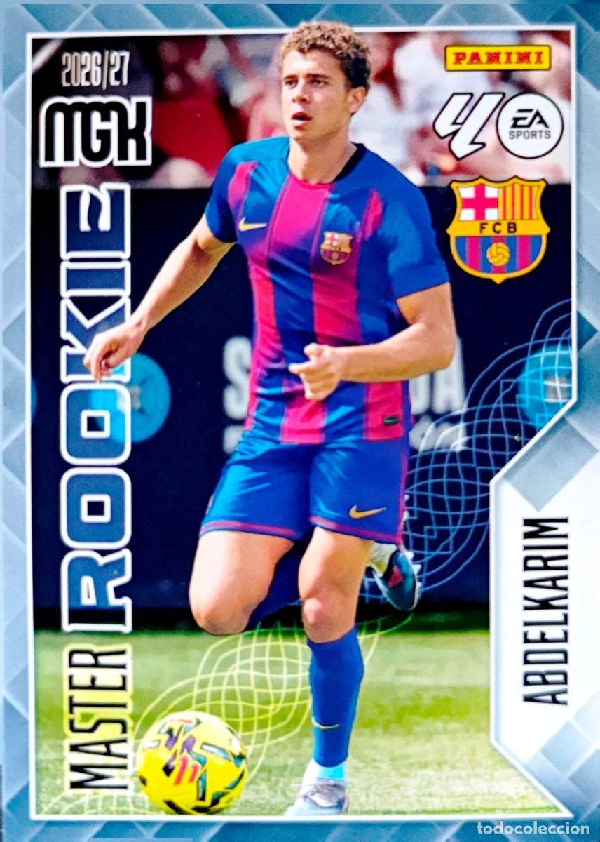 Cromos de f&uacute;tbol: 406 Abdelkarim - FC Barcelona - MASTER ROOKIE - PANINI Megacracks MGK 2026 2027 26 27