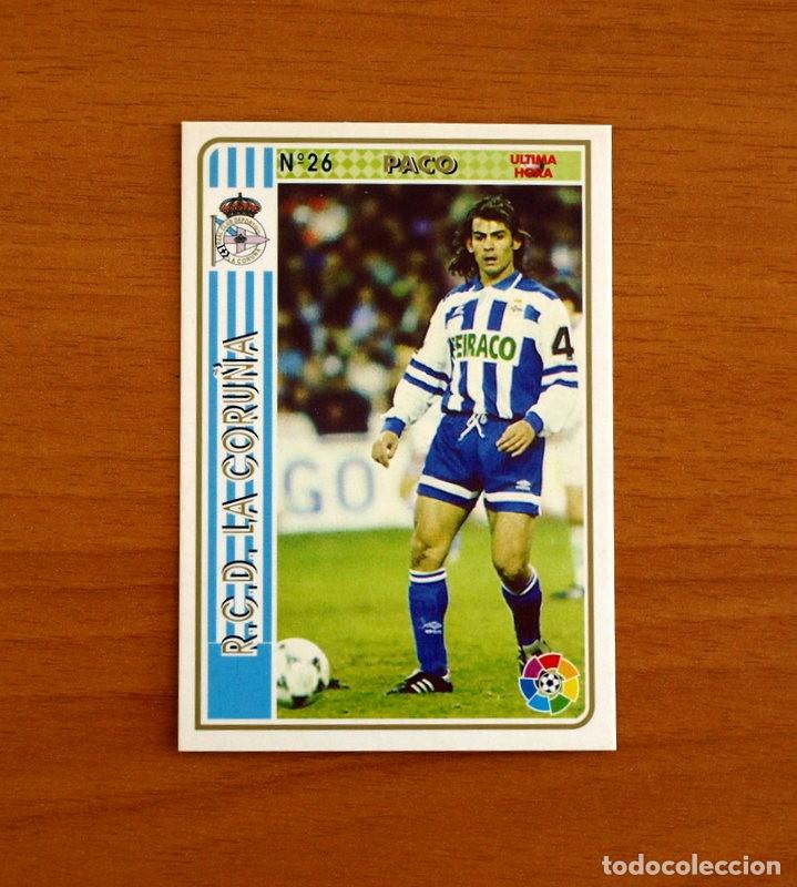 Cromos de f&uacute;tbol: Deportivo La Coru&ntilde;a -N&ordm; 26 Paco Jemez -&Uacute;ltima Hora -Mundicromo Las Fichas de la Liga 1994-1995-94-95