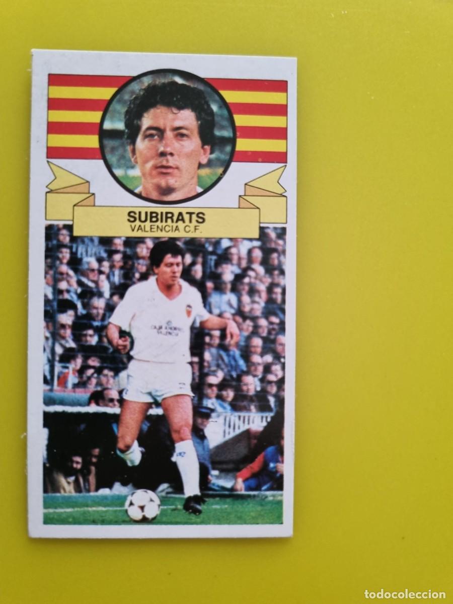Cromos de f&uacute;tbol: CROMO DE FUTBOL LIGA ESTE 85 86 1985 1986 SUBIRATS DESPEGADO VALENCIA CF AR926