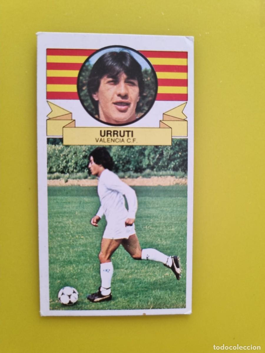 Cromos de f&uacute;tbol: CROMO DE FUTBOL LIGA ESTE 85 86 1985 1986 URRUTI DESPEGADO VALENCIA CF AR926