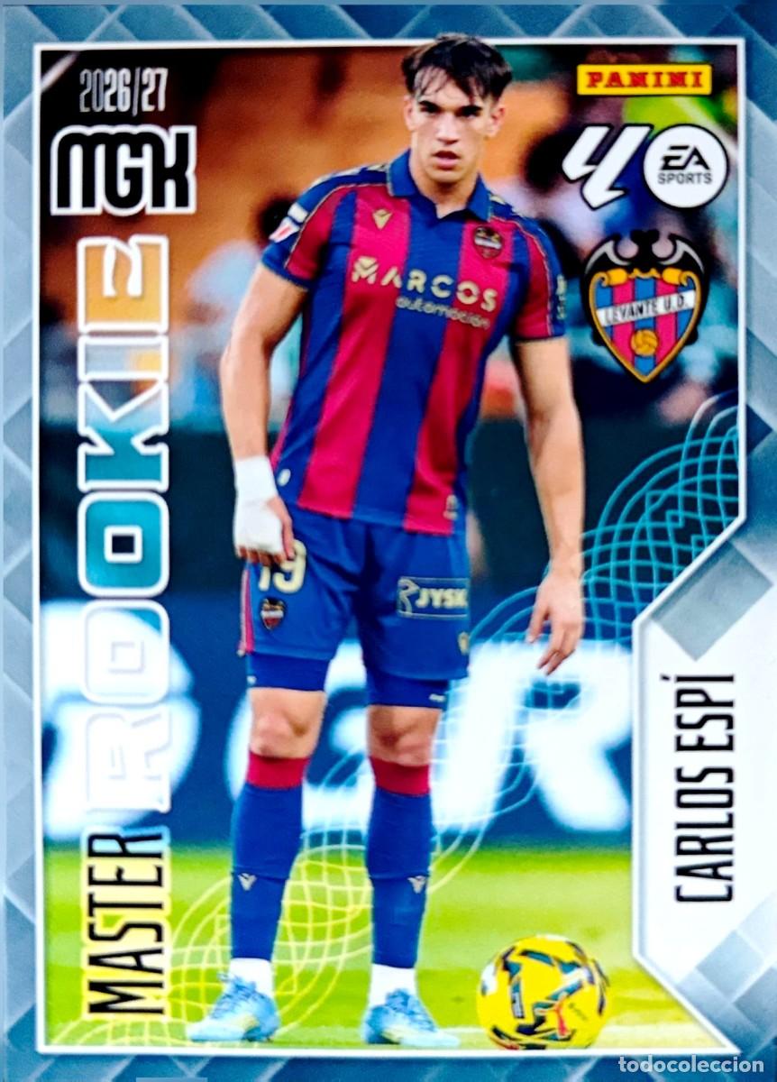 Cromos de f&uacute;tbol: 408 Carlos Espi - FC Barcelona - MASTER ROOKIE - PANINI Megacracks MGK 2026 2027 26 27