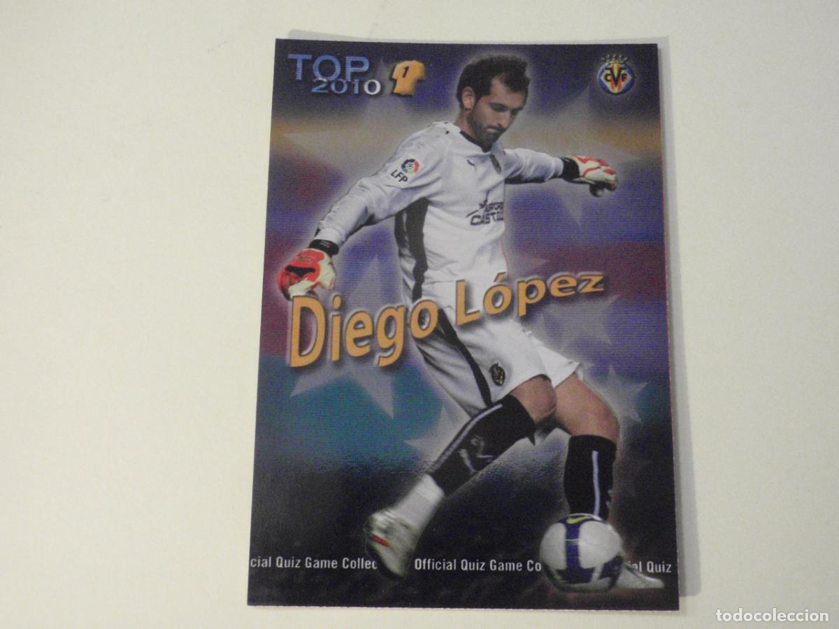 Cromos de f&uacute;tbol: 544 DIEGO LOPEZ TOP BRILLO AZUL. LAS FICHAS DE LA LIGA FUTBOL 2009 2010 MUNDICROMO 09 10