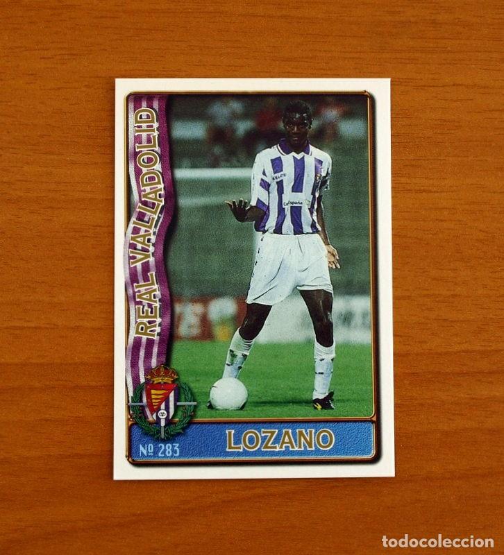 Cromos de f&uacute;tbol: Real Valladolid -N&ordm; 283 Lozano -Mundicromo Las Fichas de la Liga de F&uacute;tbol 1996-1997-96-97