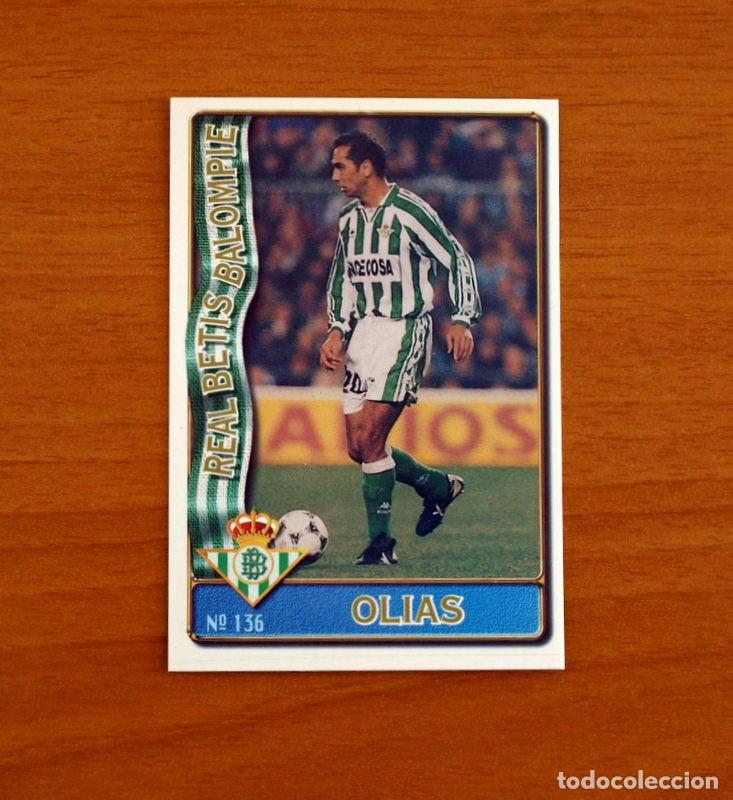 Cromos de f&uacute;tbol: Real Betis -N&ordm; 136 Olias -Mundicromo Las Fichas de la Liga de F&uacute;tbol 1996-1997-96-97