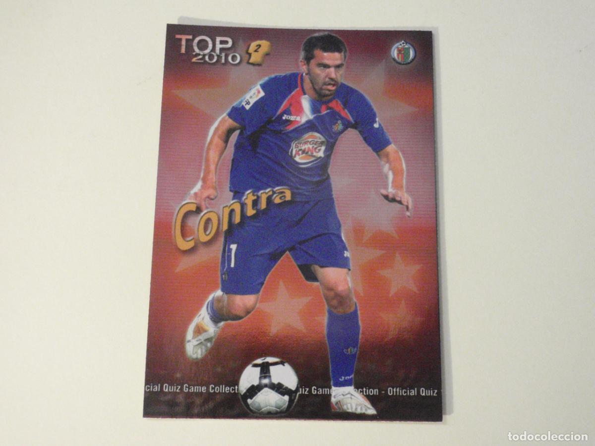Fu&szlig;ball-Sticker: 556 CONTRA Getafe TOP BRILLO ROJO. LAS FICHAS DE LA LIGA FUTBOL 2009 2010 MUNDICROMO 09 10