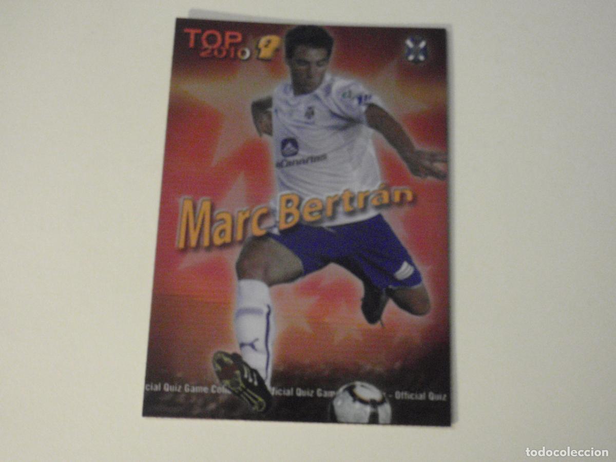 Cromos de f&uacute;tbol: 557 MARC BERTRAN Tenerife TOP BRILLO ROJO. LAS FICHAS DE LA LIGA FUTBOL 2009 2010 MUNDICROMO 09 10