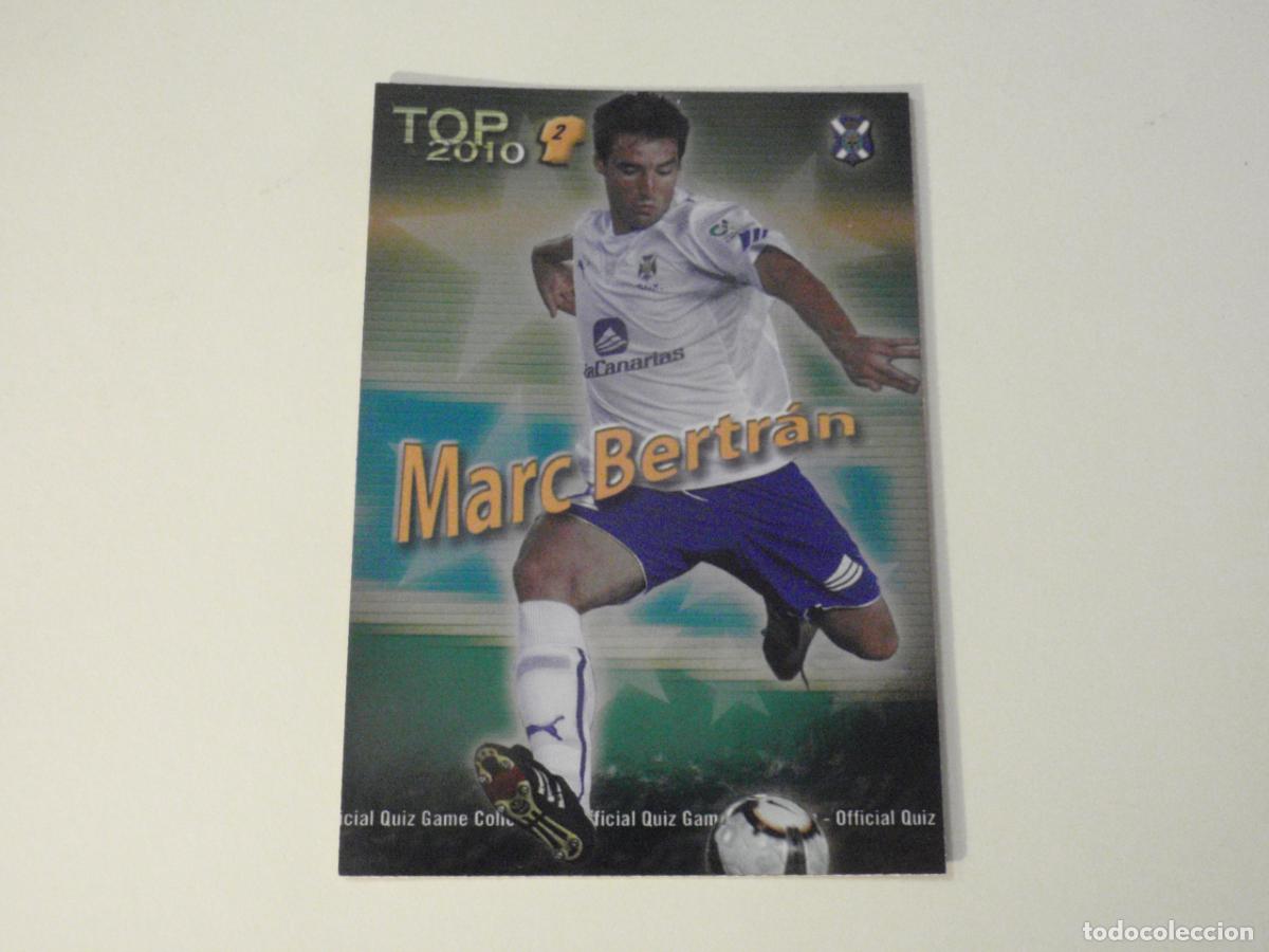 Cromos de f&uacute;tbol: 557 MARC BERTRAN Tenerife TOP BRILLO VERDE. LAS FICHAS DE LA LIGA FUTBOL 2009 2010 MUNDICROMO 09 10