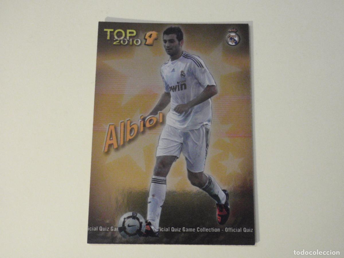 Cromos de f&uacute;tbol: 560 ALBIOL Real Madrid TOP BRILLO AMARILLO. LAS FICHAS DE LA LIGA FUTBOL 2009 2010 MUNDICROMO 09 10