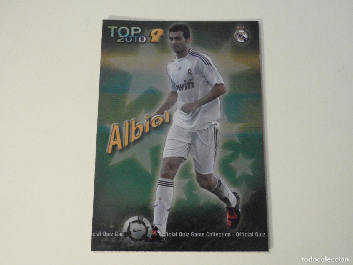 Cromos de f&uacute;tbol: 560 ALBIOL Real Madrid TOP BRILLO VERDE. LAS FICHAS DE LA LIGA FUTBOL 2009 2010 MUNDICROMO 09 10