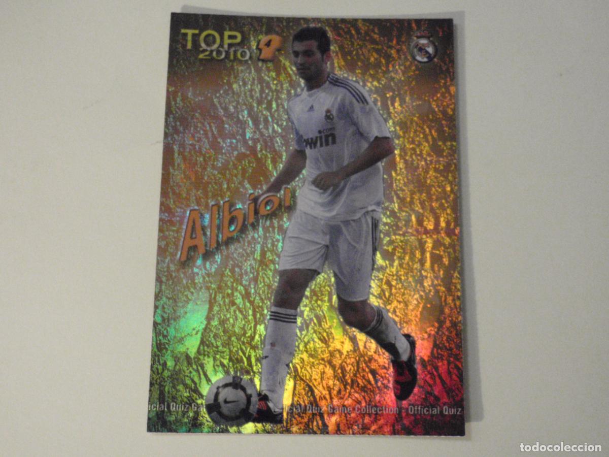Cromos de f&uacute;tbol: 560 ALBIOL TOP BRILLO AMARILLO JASPEADO. LAS FICHAS DE LA LIGA FUTBOL 2009 2010 MUNDICROMO 09 10