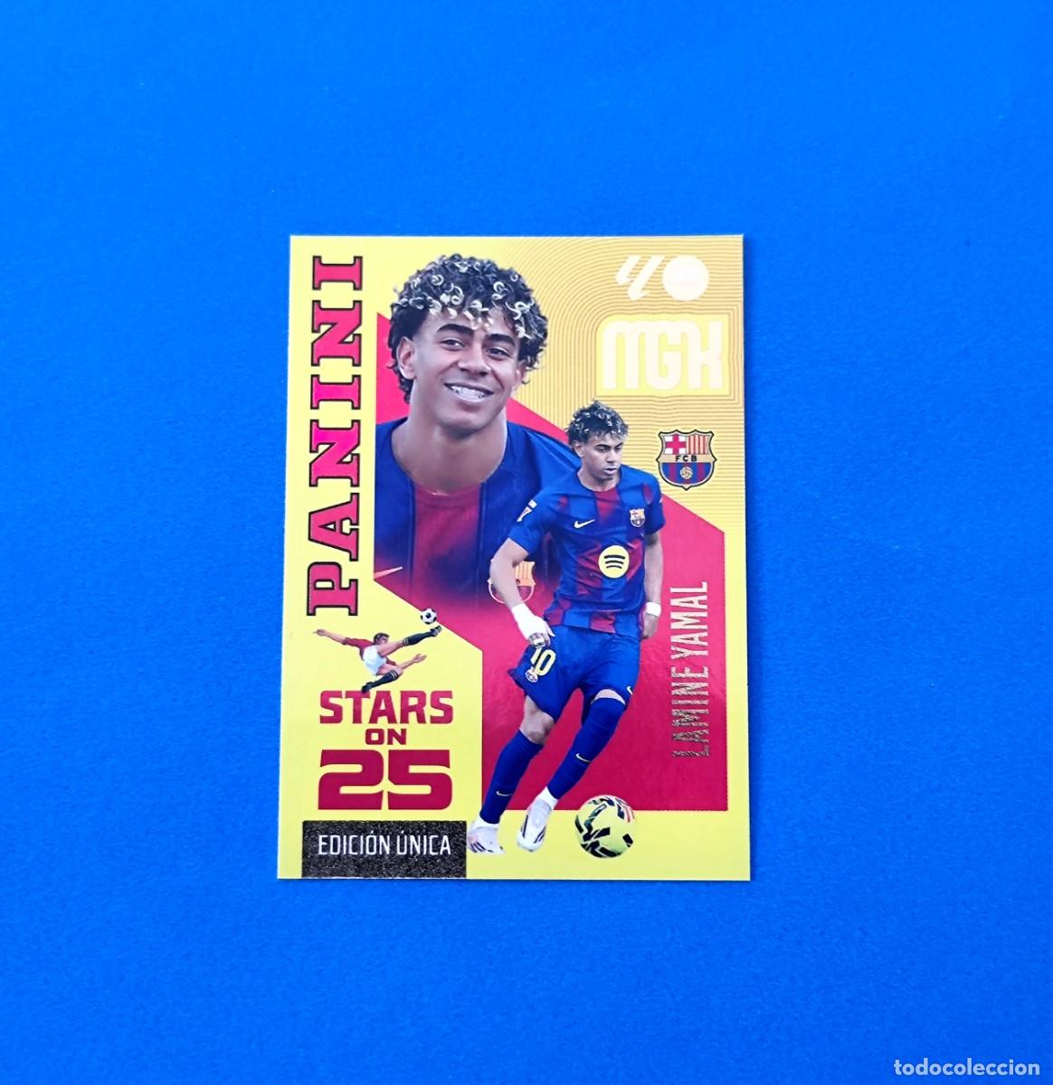 Cromos de f&uacute;tbol: Megacracks 2026 2027 / 26 27 Lamine Yamal STARS ON 25 Edici&oacute;n &Uacute;nica Barcelona