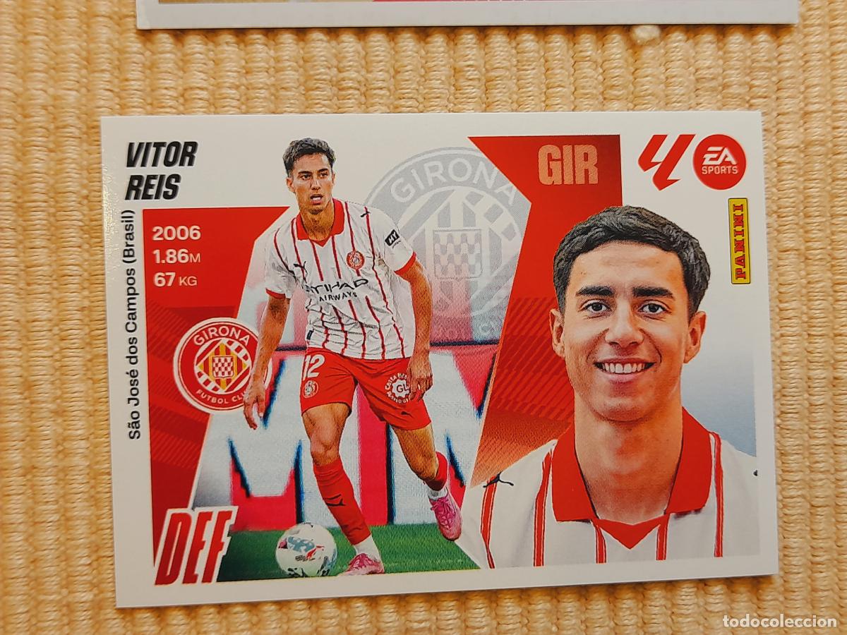 Cromos de f&uacute;tbol: CROMO 28 VITOR REIS (ULTIMOS FICHAJES) GIRONA FC LIGA 25-26 2025 2026 &Aacute;LBUM ESTE