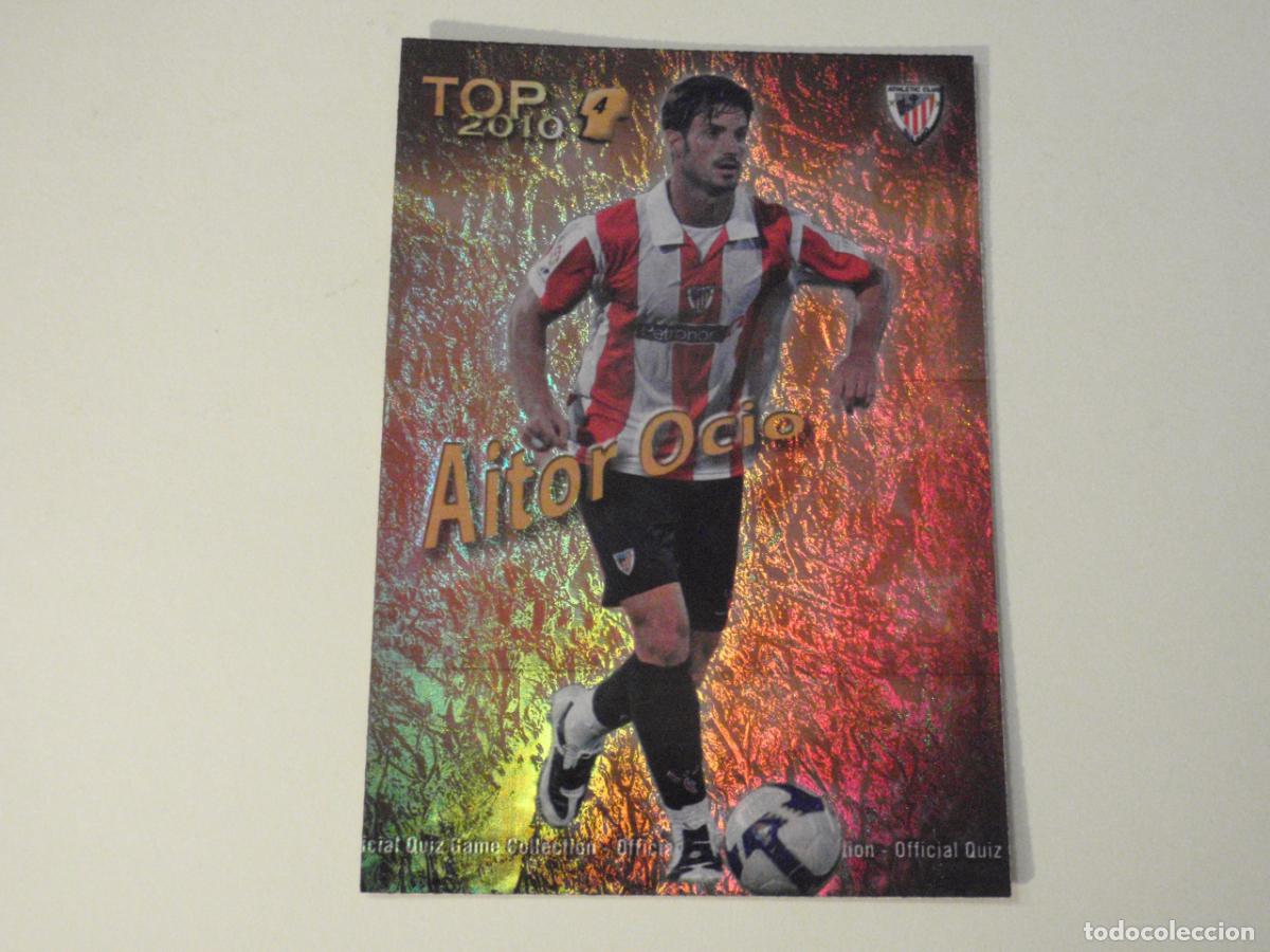 Cromos de f&uacute;tbol: 565 AITOR OCIO TOP BRILLO ROJO JASPEADO. LAS FICHAS DE LA LIGA FUTBOL 2009 2010 MUNDICROMO 09 10