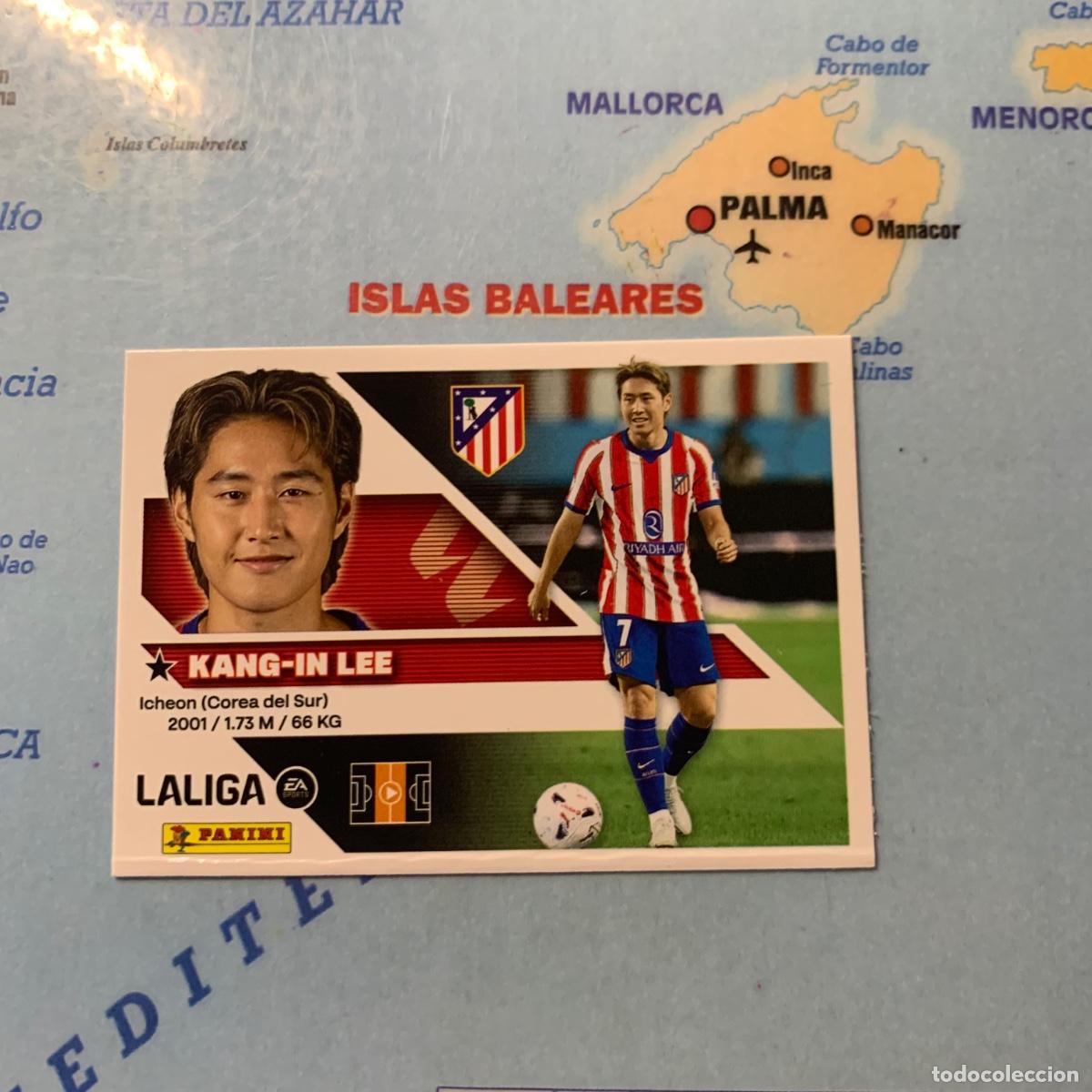 Cromos de f&uacute;tbol: Kang-in Lee &Uacute;ltimo fichaje n&uacute;mero 20 Del Atl&eacute;tico de Madrid cromo de la liga este 26-27 2026-2027