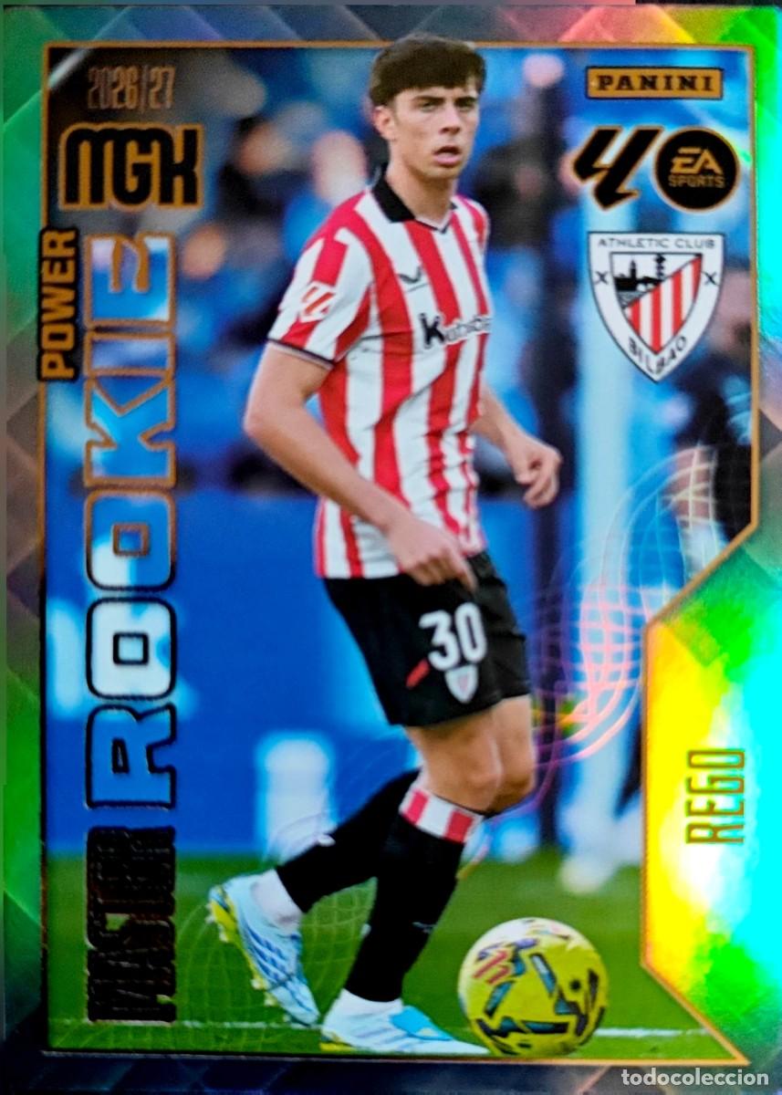 Cromos de f&uacute;tbol: 418 P 418P Rego - Athletic Club Bilbao - MASTER ROOKIE POWER - PANINI Megacracks MGK 2026 2027 26 27