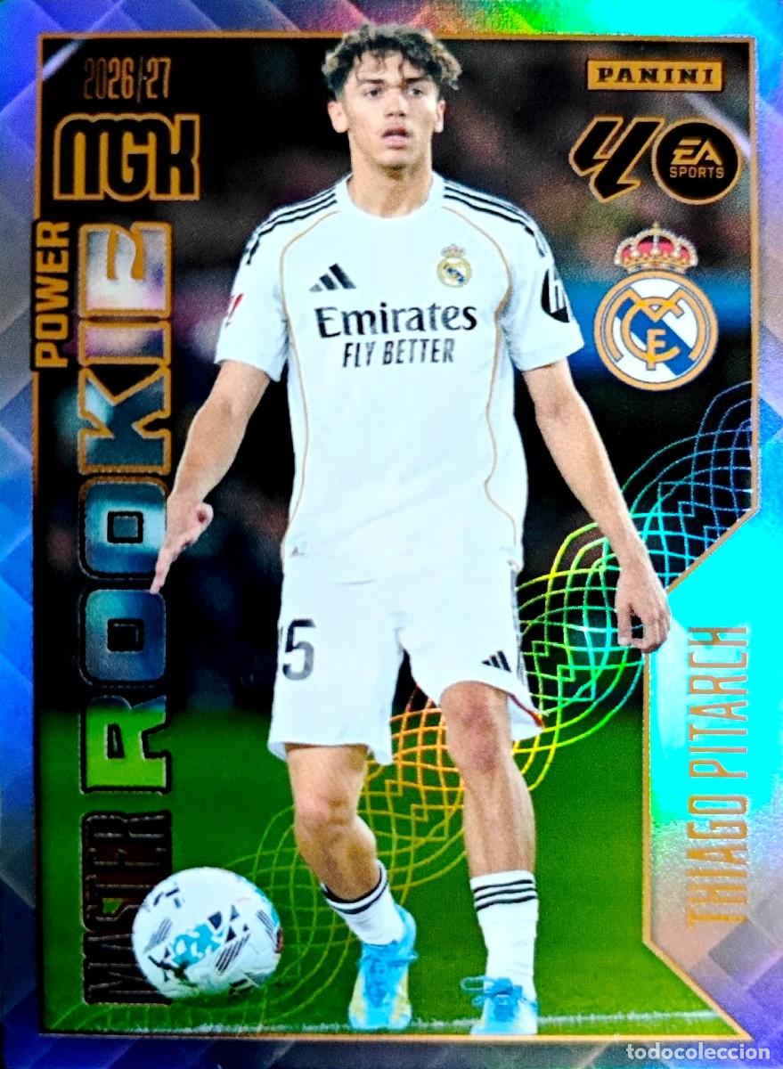 Cromos de f&uacute;tbol: 419 P 419P Thiago Pitarch - Real Madrid - MASTER ROOKIE POWER PANINI Megacracks MGK 2026 2027 26 27