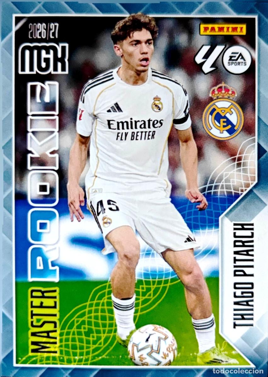 Cromos de f&uacute;tbol: 419 Thiago Pitarch - Real Madrid - MASTER ROOKIE - PANINI Megacracks MGK 2026 2027 26 27