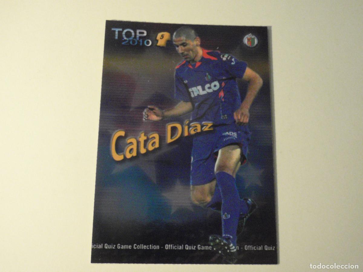 Cromos de f&uacute;tbol: 573 CATA DIAZ Getafe TOP BRILLO AZUL. LAS FICHAS DE LA LIGA FUTBOL 2009 2010 MUNDICROMO 09 10