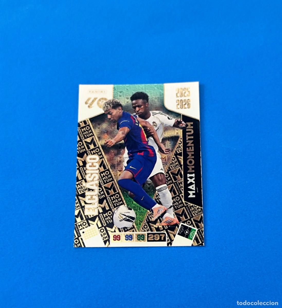 Cromos de f&uacute;tbol: Adrenalyn 2025 2026 / 25 26 Maxi Momentum El Cl&aacute;sico Vinicius Lamine Yamal