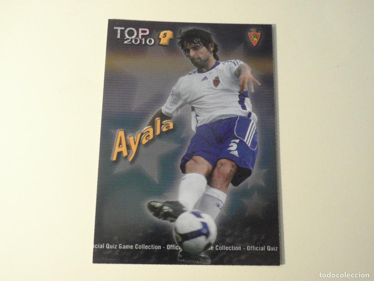 Cromos de f&uacute;tbol: 574 AYALA Zaragoza TOP BRILLO AZUL. LAS FICHAS DE LA LIGA FUTBOL 2009 2010 MUNDICROMO 09 10