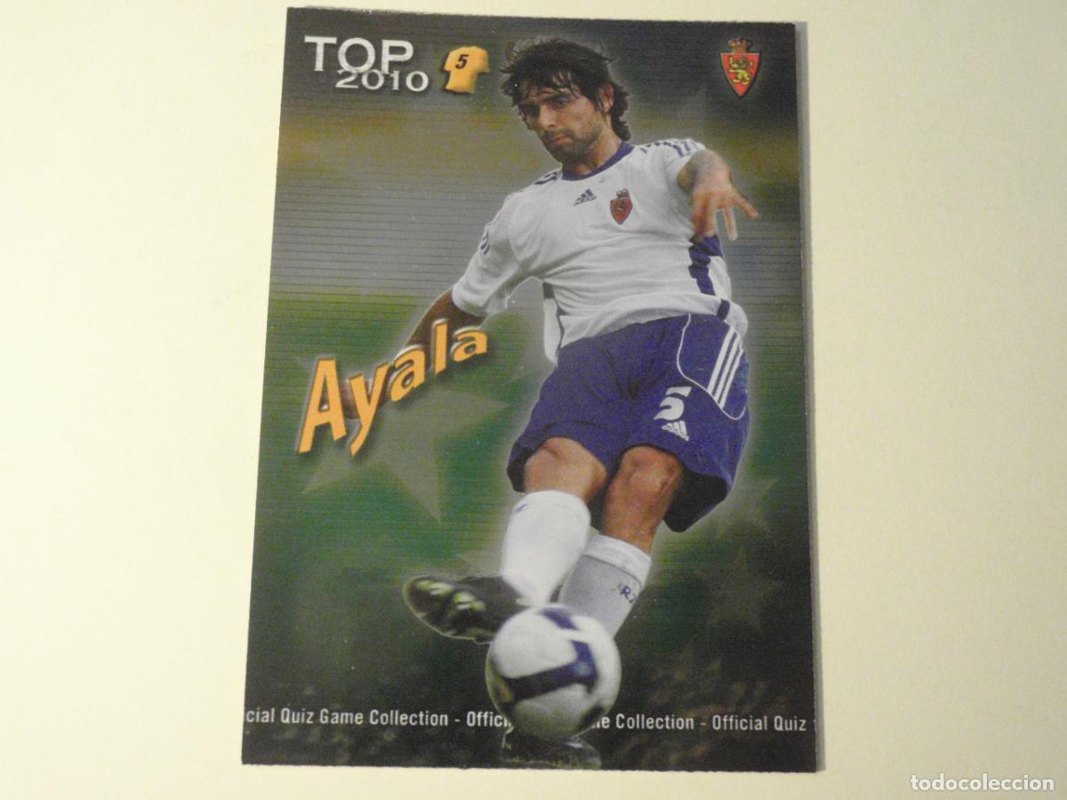 Cromos de f&uacute;tbol: 574 AYALA Zaragoza TOP BRILLO VERDE. LAS FICHAS DE LA LIGA FUTBOL 2009 2010 MUNDICROMO 09 10