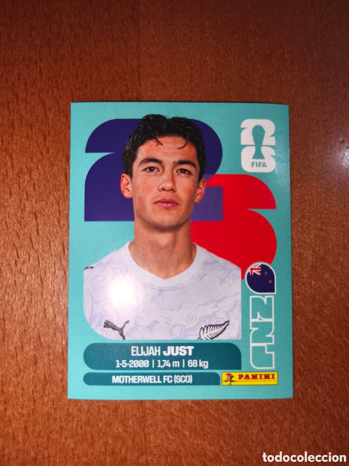 Cromos de f&uacute;tbol: NZL18 Elijah Just NZL 18 Fifa World Cup 2026 Nueva Zelanda