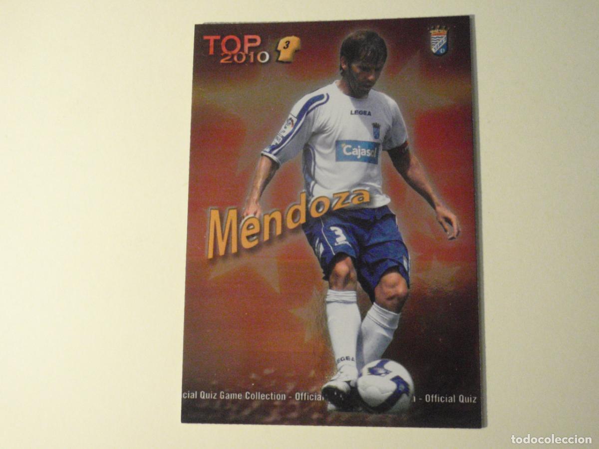 Cromos de f&uacute;tbol: 578 MENDOZA Xerez TOP BRILLO ROJO. LAS FICHAS DE LA LIGA FUTBOL 2009 2010 MUNDICROMO 09 10