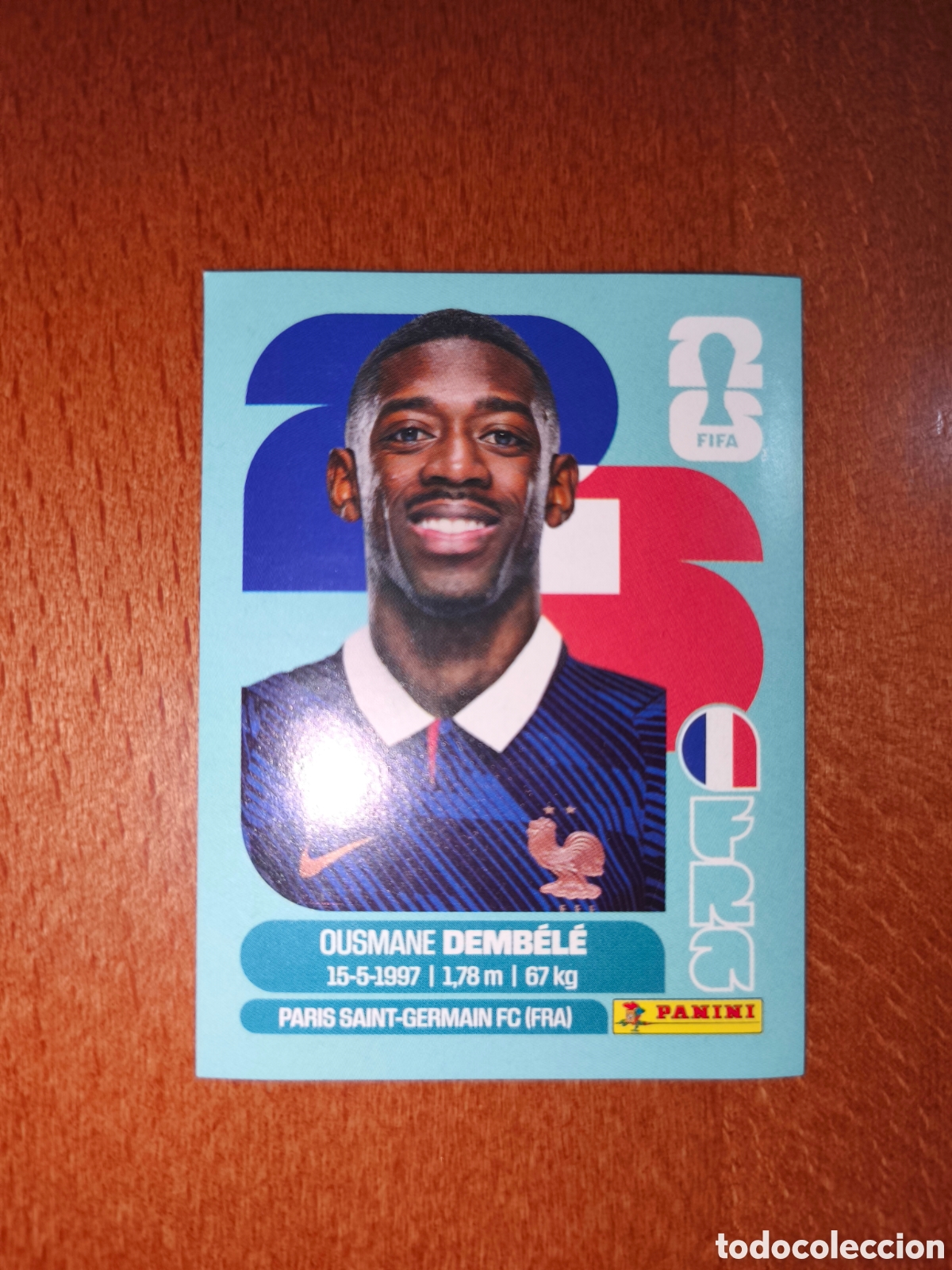 Cromos de f&uacute;tbol: FRA15 Ousmane Dembele FRA 15 Fifa World Cup 2026 Francia