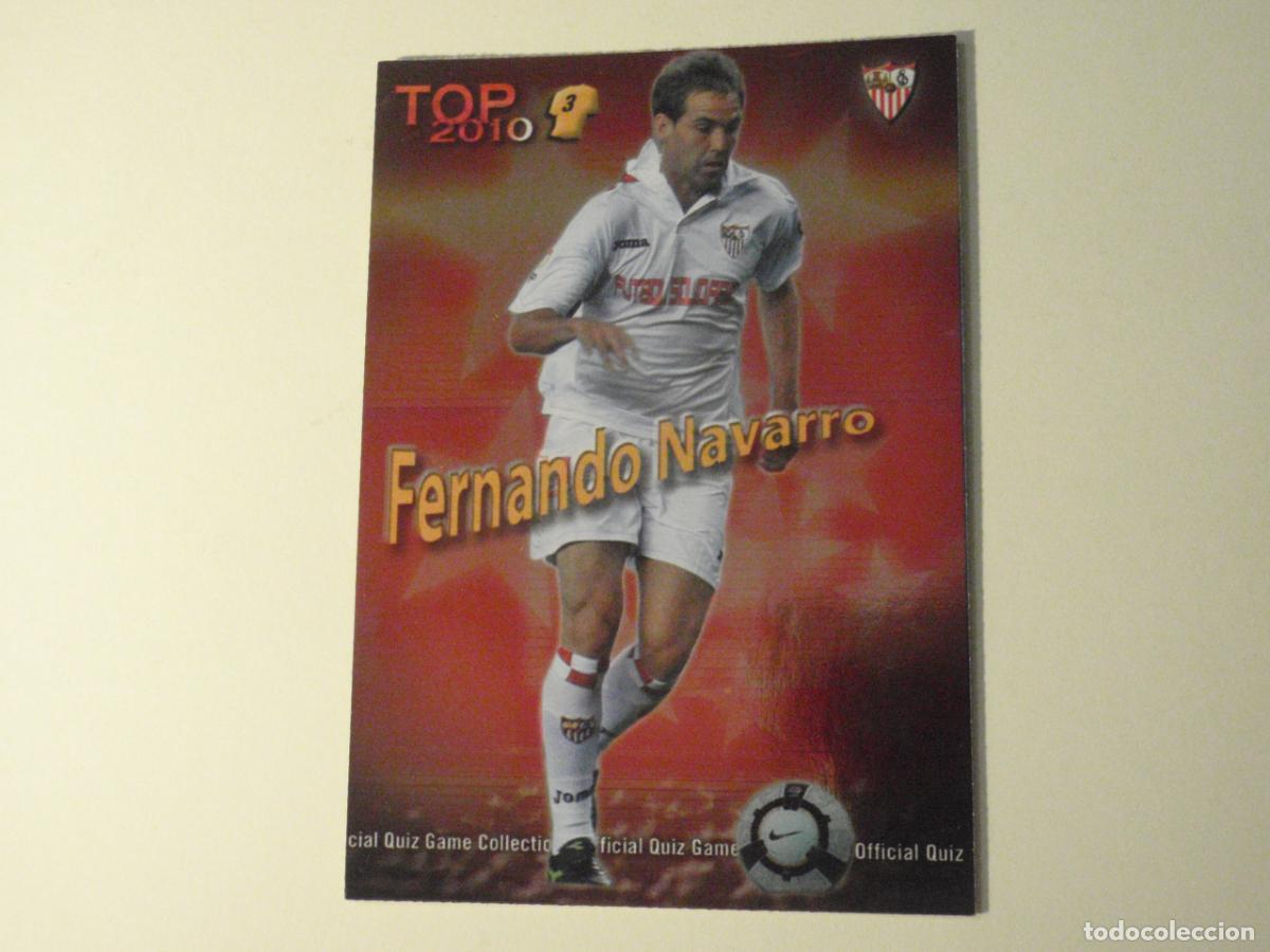 Cromos de f&uacute;tbol: 582 FERNANDO NAVARRO TOP BRILLO ROJO. LAS FICHAS DE LA LIGA FUTBOL 2009 2010 MUNDICROMO 09 10