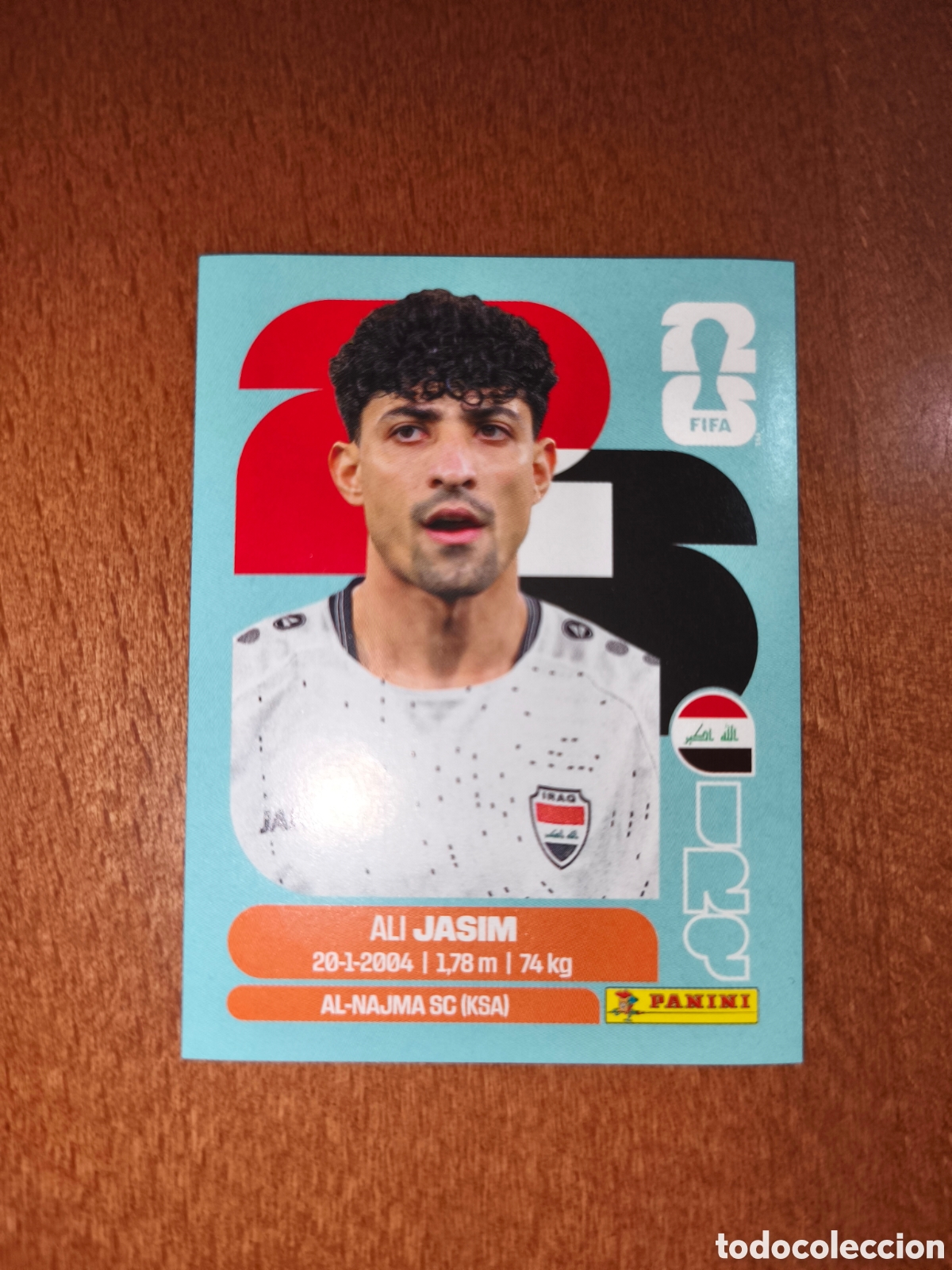 Cromos de f&uacute;tbol: IRQ12 Ali Jasim IRQ 12 Fifa World Cup 2026 Iraq