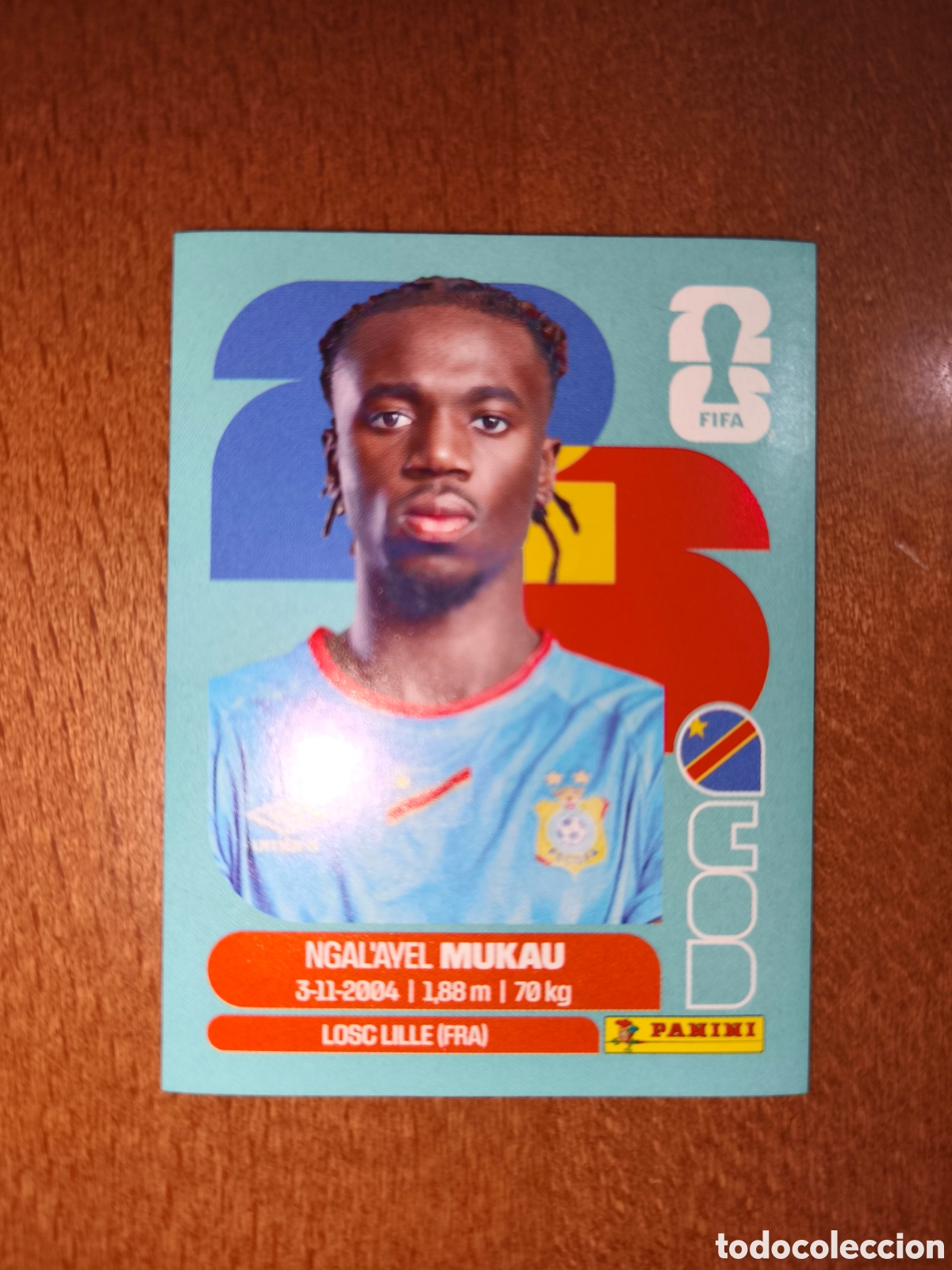 Cromos de f&uacute;tbol: COD9 Ngalayel Mukau COD 9 Fifa World Cup 2026 Congo