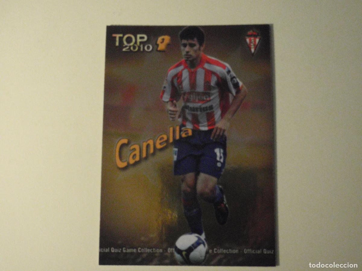 Cromos de f&uacute;tbol: 585 CANELLA Sporting TOP BRILLO AMARILLO. LAS FICHAS DE LA LIGA FUTBOL 2009 2010 MUNDICROMO 09 10