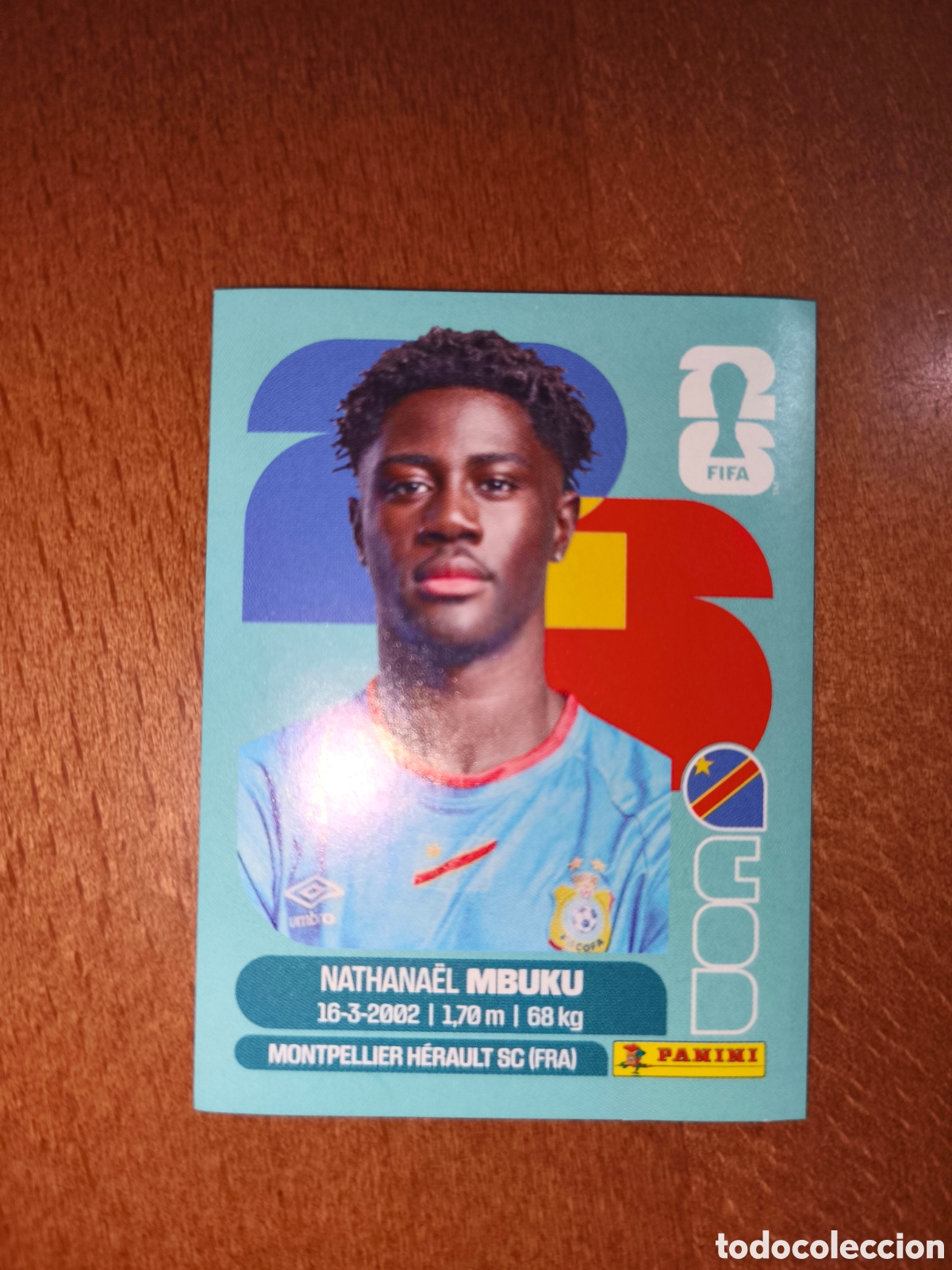 Cromos de f&uacute;tbol: COD20 Nathanael Mbuku COD 20 Fifa World Cup 2026 Congo