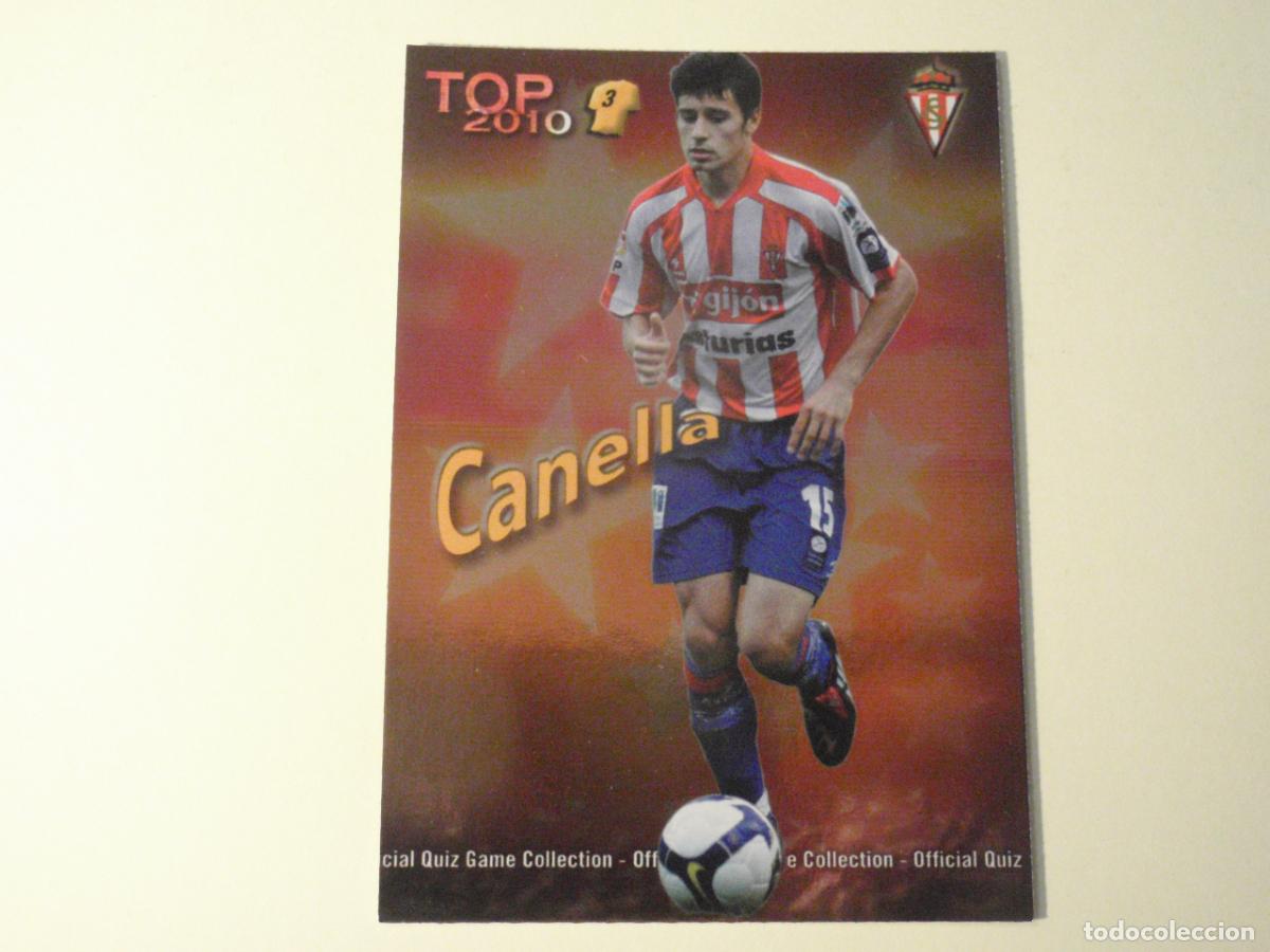 Cromos de f&uacute;tbol: 585 CANELLA Sporting TOP BRILLO ROJO. LAS FICHAS DE LA LIGA FUTBOL 2009 2010 MUNDICROMO 09 10