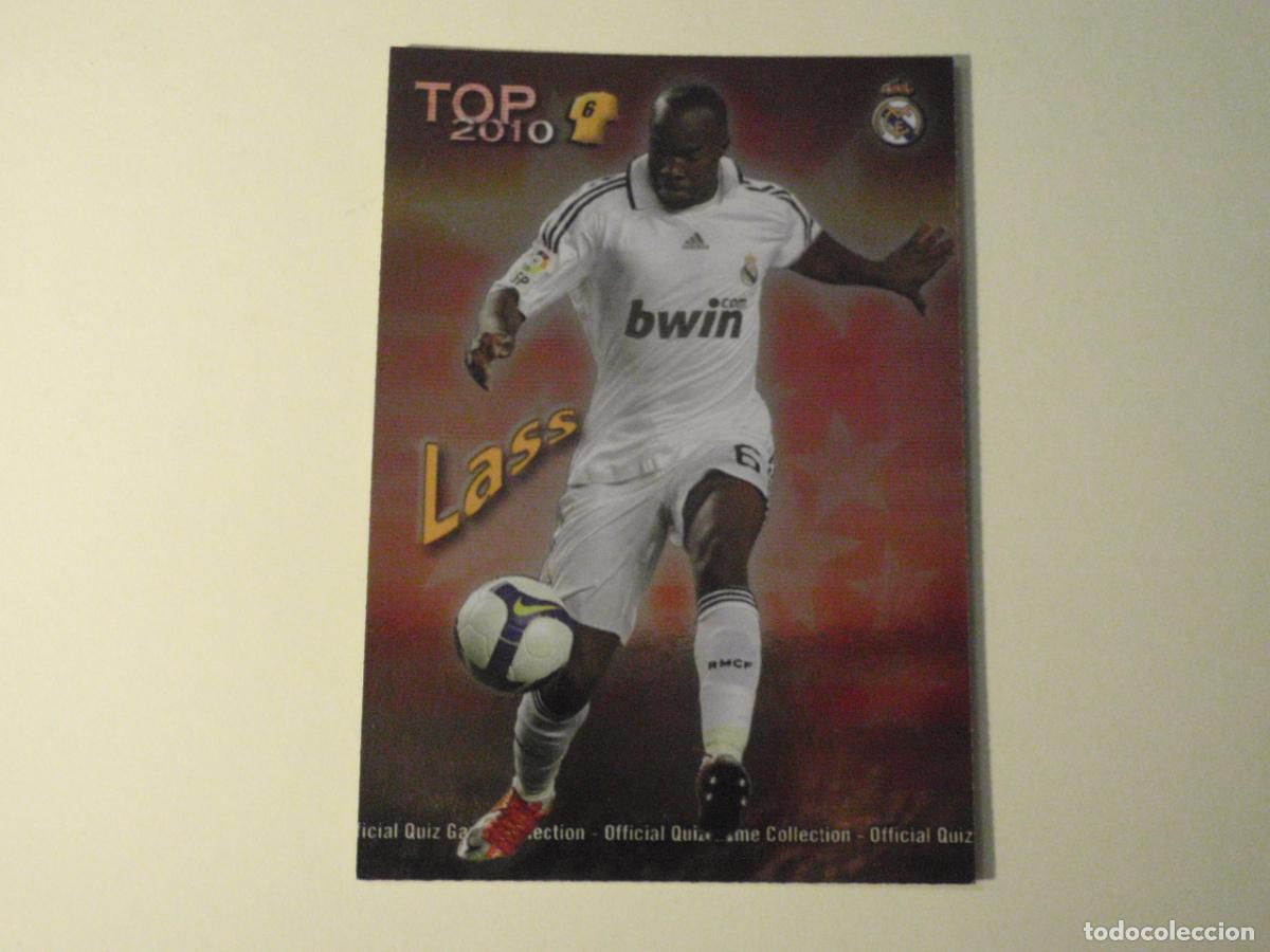 Cromos de f&uacute;tbol: 586 LASS Real Madrid TOP BRILLO ROJO. LAS FICHAS DE LA LIGA FUTBOL 2009 2010 MUNDICROMO 09 10
