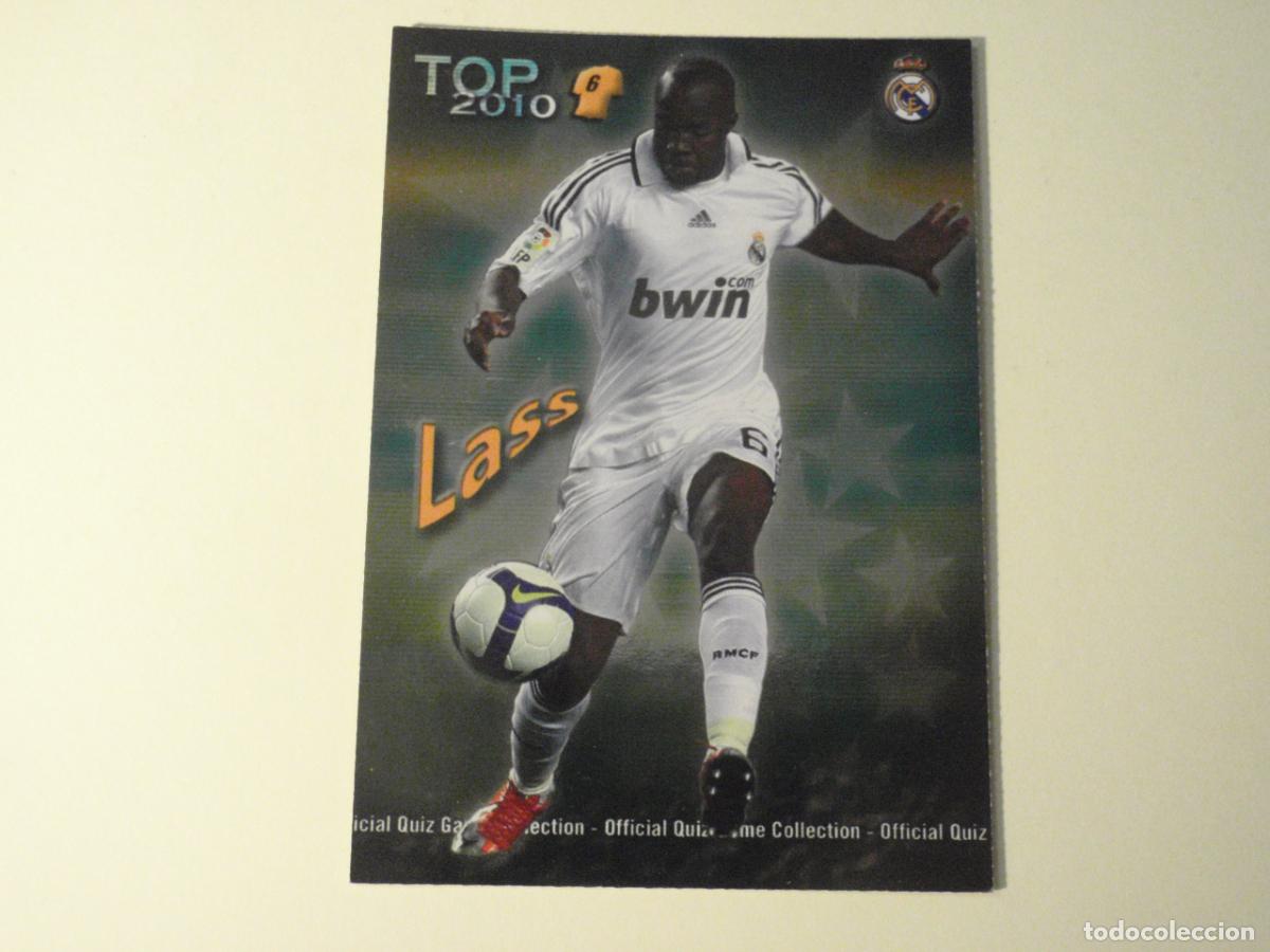 Cromos de f&uacute;tbol: 586 LASS Real Madrid TOP BRILLO VERDE. LAS FICHAS DE LA LIGA FUTBOL 2009 2010 MUNDICROMO 09 10