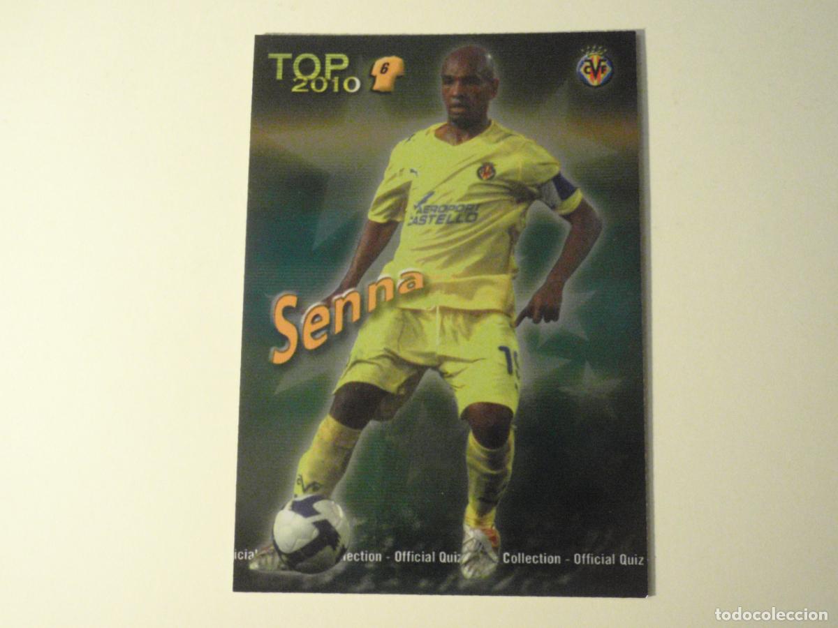 Cromos de f&uacute;tbol: 587 SENNA Villarreal TOP BRILLO VERDE. LAS FICHAS DE LA LIGA FUTBOL 2009 2010 MUNDICROMO 09 10