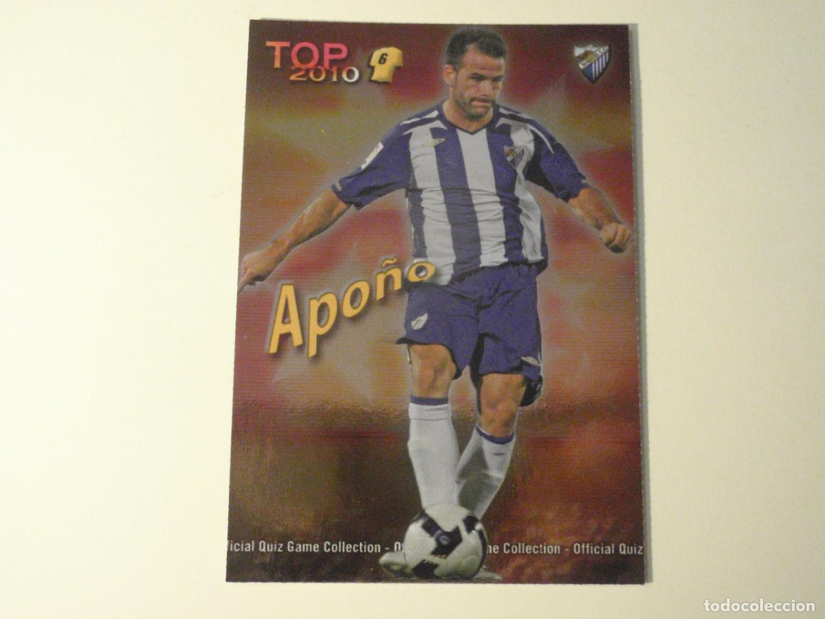 Cromos de f&uacute;tbol: 592 APO&Ntilde;O M&aacute;laga TOP BRILLO ROJO. LAS FICHAS DE LA LIGA FUTBOL 2009 2010 MUNDICROMO 09 10