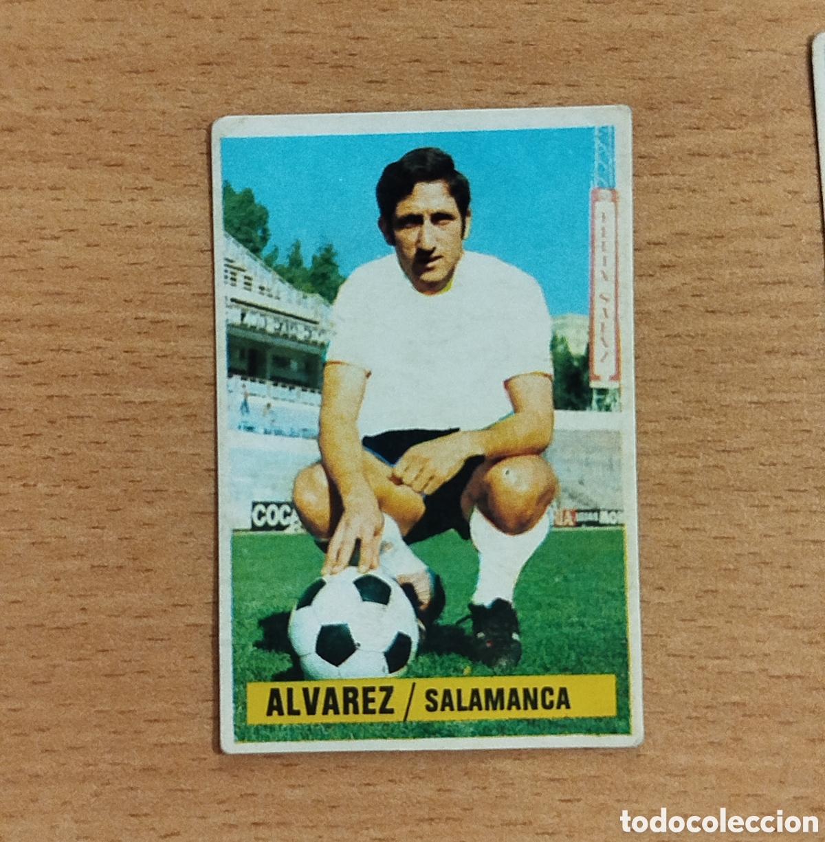Cromos de f&uacute;tbol: SIN PEGAR FICHAJES 13 &Aacute;LVAREZ SALAMANCA 74 75 1974 1975 ESTE CROMO NUNCA PEGADO FICHAJE