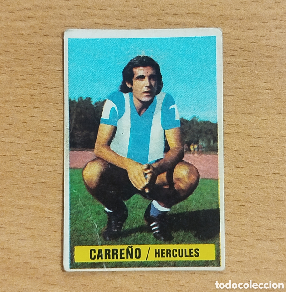 Cromos de f&uacute;tbol: SIN PEGAR FICHAJES 12 CARRE&Ntilde;O H&Eacute;RCULES 74 75 1974 1975 ESTE CROMO NUNCA PEGADO FICHAJE