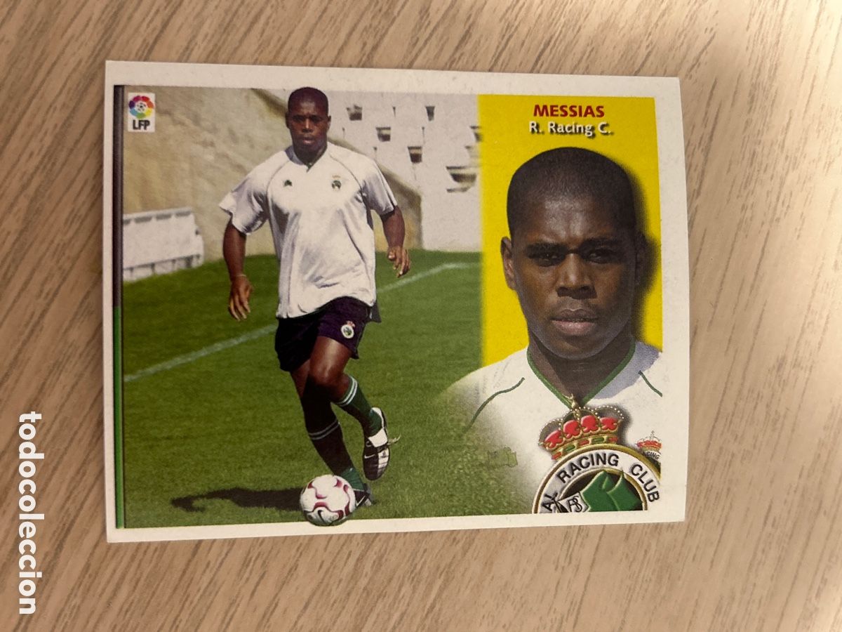 Cromos de f&uacute;tbol: MESSIAS RACING SANTANDER FICHAJE 9 BIS LIGA ESTE 2002 2003 02 03 NUNCA PEGADO SIN PEGAR