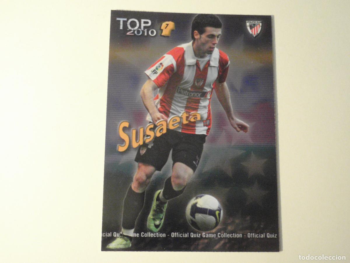 Cromos de f&uacute;tbol: 603 SUSAETA Athl&eacute;tic TOP BRILLO AZUL ERROR. LAS FICHAS DE LA LIGA FUTBOL 2009 2010 MUNDICROMO 09 10