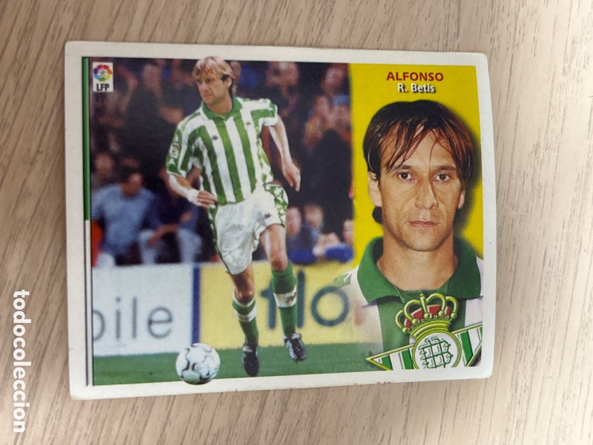 Cromos de f&uacute;tbol: ALFONSO REAL BETIS BALOMPIE FICHAJE 7 LIGA ESTE 2002 2003 02 03 NUNCA PEGADO SIN PEGAR