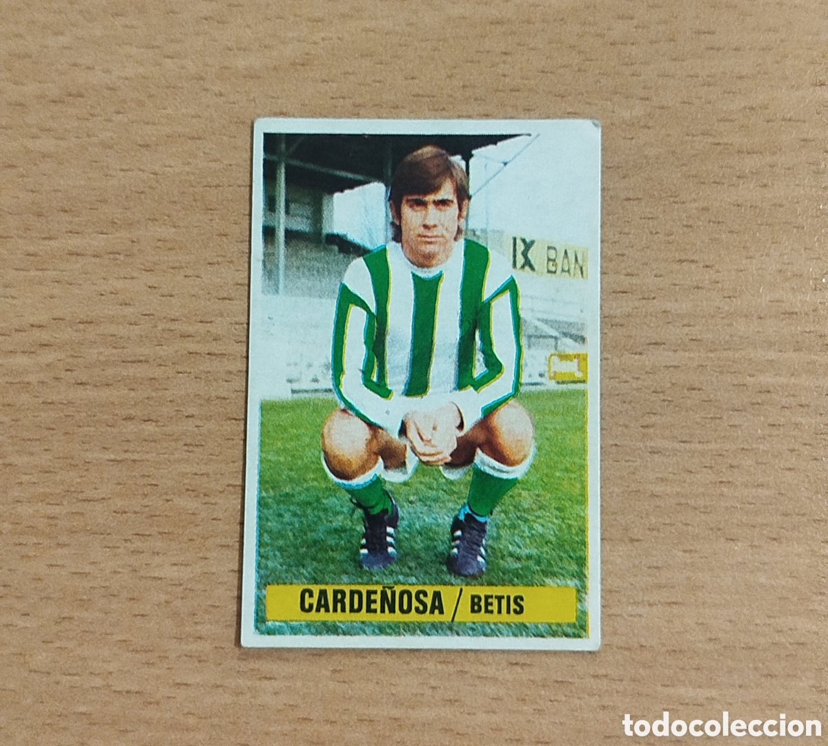Cromos de f&uacute;tbol: SIN PEGAR FICHAJES 5 CARDE&Ntilde;OSA BETIS 74 75 1974 1975 ESTE CROMO NUNCA PEGADO FICHAJE